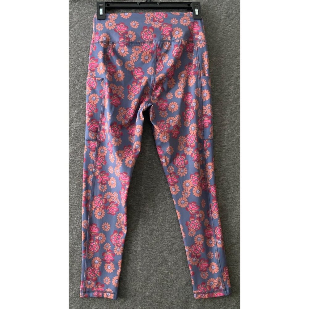 Cato Live Well Womens XS Capri Leggings Pockets Floral High Waisted Active Yoga - Picture 4 of 4